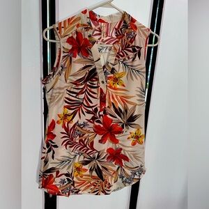 Tropical Sleeveless Top